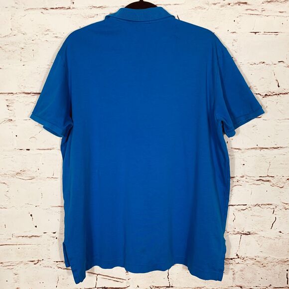 Polo Ralph Lauren XL Blue Cotton Pima Soft Touch Polo Shirt Classic Fit Preppy - Picture 2 of 12
